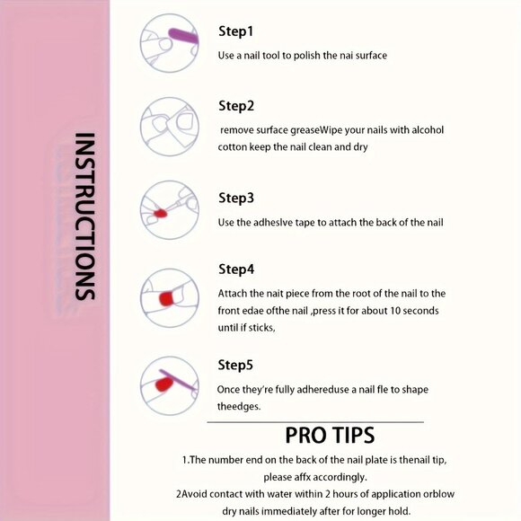 24pcs Press-On Nails Set Blue Gradient With Delicate Aurora Butterfly - Picture 3 of 4